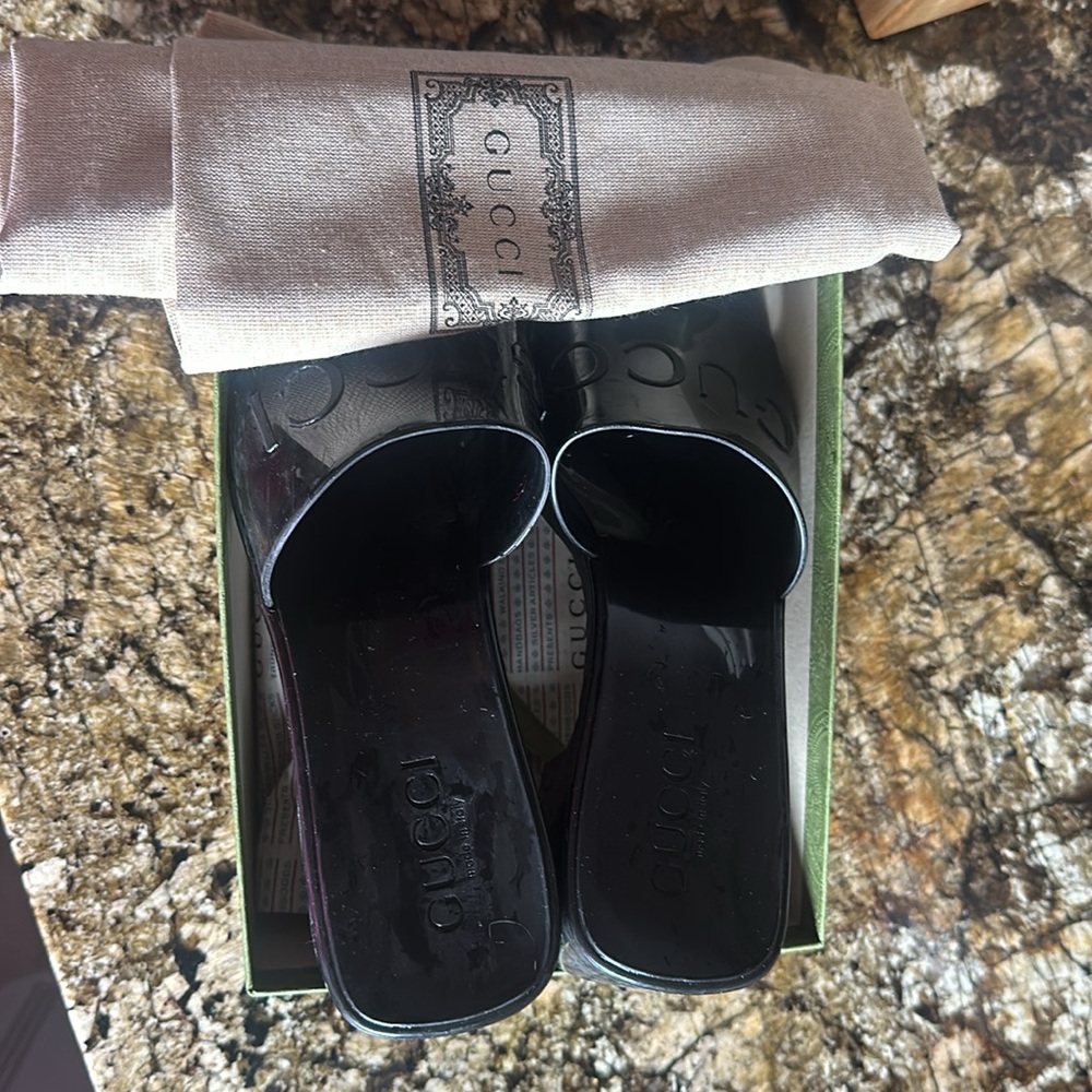 Authentic Gucci block jelly heels - Picture 4 of 4